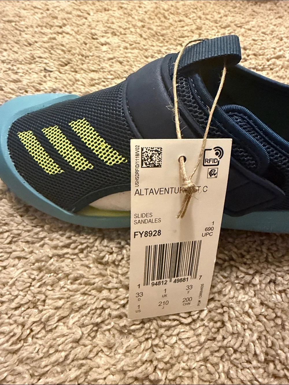 ADIDAS, ALTAVENTURE CT C BOYS Water shoes, Size 1